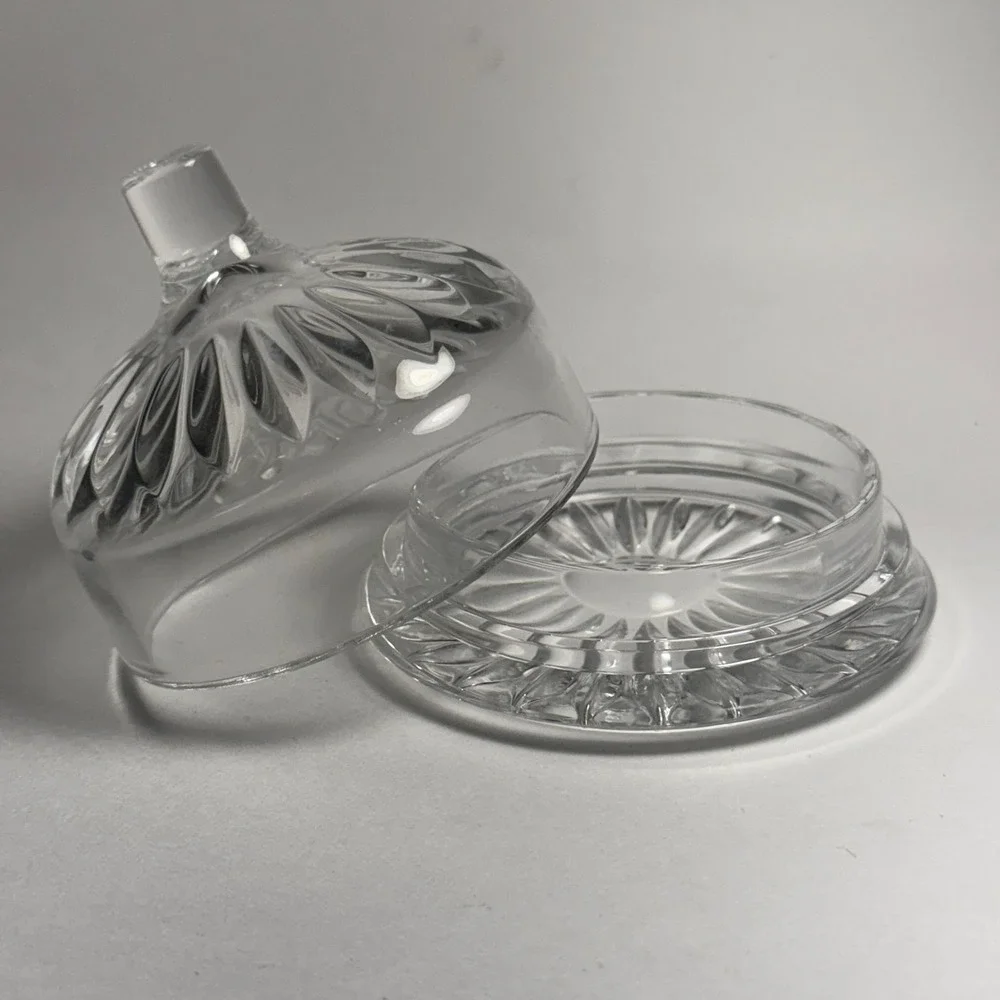 Nachtmann W. Germany Crystal Butter Dish w/ Lid 4